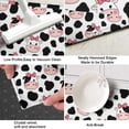 thumbnail image 3 of White Cow Bow Pattern Kitchen Rug Mat,Kitchen Runner Rugs Non Skid Washable,Decorative Kitchen Floor Mats for Kitchen,Sink,Laundry,17"X47", 3 of 5
