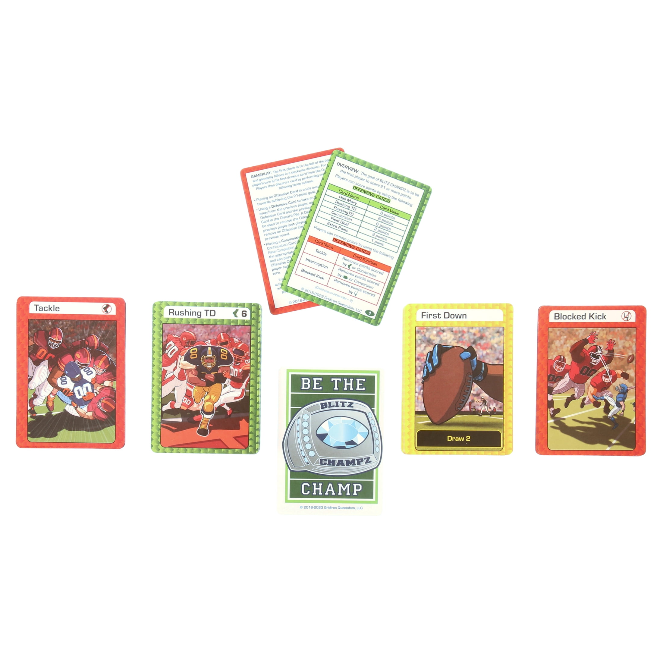 Blitz Champz New Orleans Saints Card Game, Family Game for Adults & Kids, Easy-To-Learn Party Game
