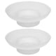 thumbnail image 1 of ColoMX Jabonera de baño de 2 uds., escurridor de jabón de vidrio transparente, bandeja pequeña redonda, soporte para jabón de ducha para bañera, ducha, fregadero de cocina, 1 of 8