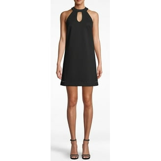 Nicole Miller Women's Side Tie Faux Wrap Dress (Black Floral, Medium) - Walmart.com Nicole Miller Women's Side Tie Faux Wrap Dress (Black Floral, Medium) - Walmart.com