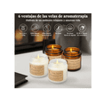 thumbnail image 3 of 6 Velas Aromáticas Decorativas Cera Soja Aromaterapia 600g Xtellar blanco, 3 of 4