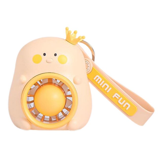 Ventilador portátil con llavero, refrigeración Personal, recargable por USB, Mini ventilador de mano, Enfriador de aire para exteriores Fivean unisex