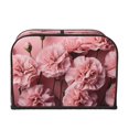 thumbnail image 2 of Balery Delicate Pink Carnations Pattern Oven Cover Kitchen Bread Machine Protector, 4 Slice Toaster Cover for Home, Anti Dust Fingerprint Coaster Cover, 2 of 7
