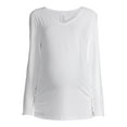 thumbnail image 6 of Time and Tru Women's Maternity Long Sleeve V-Neck T-Shirt, 6 of 6