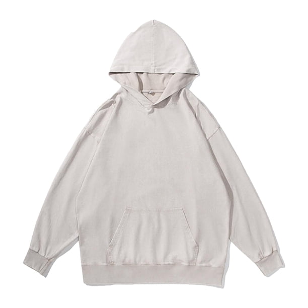 WILLBEST Sudadera Deportiva para Mujer, Estilo Casual, Holgada, con Capucha, Tallas Grandes, Hombros Descubiertos, Estilo Vintage X-Grande