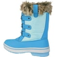 thumbnail image 4 of Women's Journee Collection North Waterproof Duck Boot Blue Manmade 6 M, 4 of 4