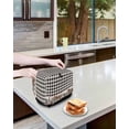 thumbnail image 3 of Farmhouse Toaster Cover 2 Slice, Small Kitchen Appliance Covers, American Country Star Barn Black Plaid Berry Toaster Oven Cover with Loop, Bread Machine Cover Polyester Dust Cover Protection, 3 of 4
