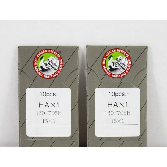 Teamwork ORGAN 15X1, HAX1, 130/705H SIZE#18 HOME SEWING MACHINE NEEDLES 10 EACH