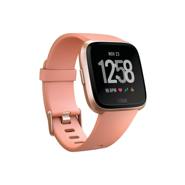 Reloj inteligente reacondicionado Fitbit Versa, color melocotón/oro rosa