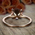 thumbnail image 2 of Limited Time Sale: 1.25 Carat Peach Pink Morganite and Diamond Engagement Ring in 10k Rose Gold, 2 of 3