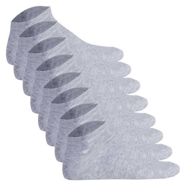 TOM TAILOR Paquete de 4 Calcetines Unisex - Básico, Calcetines de zapatilla, unicolor Gris claro 43-46