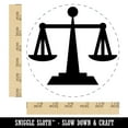 thumbnail image 2 of Scales of Justice Legal Lawyer Icon Self-Inking Rubber Stamp Ink Stamper - Black Ink - Large 1-1/2 Inch, 2 of 7