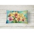 thumbnail image 2 of Carolines Treasures DAC1558PW1216 16 x 12 in. Unisex Orchids in Watercolor Fabric Decorative Pillow, 2 of 4