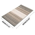thumbnail image 3 of Kbndieu Bathroom Rugs 24 x 16, Microfiber Colorful Striped Bath Mat Soft Absorbent Bathroom Floor Mat Non-slip Machine Washable Bath Rugs Carpet for Bathroom Kitchen Doorway, 3 of 3