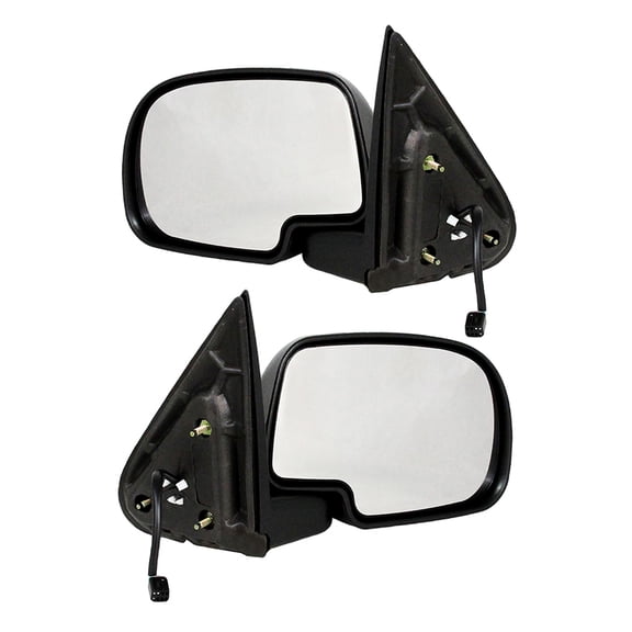 New Pair Of Door Mirrors Compatible With Chevrolet General Motors GM GMC Silverado Sierra 1500 2500 1999 2000 2001 2002 By Part Numbers GM1321174 GM132017415172248 15172247 Gm1320174
