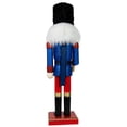 thumbnail image 6 of Northlight Christmas Nutcracker Soldier with Faux Fur Hat and Sword - 14" Red and Blue, 6 of 6