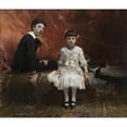 thumbnail image 3 of John Singer Sargent 14x12 Black Modern Framed Museum Art Print Titled - Portrait of Edouard and Marie-Louise Pailleron (1881), 3 of 5