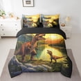 thumbnail image 3 of Dinosaur Bedding Comforter Sets 7pcs Dino Bed in a Bag Bed, Wild Animal Twin Bedding Sets Jungle Wildlife Comforter Set 3D Dinosaur Print Bedding Sets & Collections Home Decor, 3 of 5