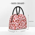 thumbnail image 2 of Fotbe Hand Drawn Strawberry Pattern Lunch Bag, Insulated Lunch Box, Small Leakproof Cooler Food Lunch Containers Reusable High Capacity Lunch Tote Bags for Work, Travel, Outdoor, 2 of 6