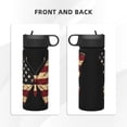 thumbnail image 3 of KLL Patriotic USA Butterfly Art Pattern 18OZ Water Bottle With Straw,Stainless Steel Sports Water Cup Flask Sports Water Cup Flask Wide Mouth Travel Thermal Mug, 3 of 8