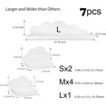 thumbnail image 3 of Small Floating Shelves Mini Cloud Shelves Hanging Display 6 Inch Wall Shelf for Bathroom Livingroom Bedroom,3 Pack,with 2 Types of Installation, Pink, 6"D x 3"W x 3.5"H, 3 of 7