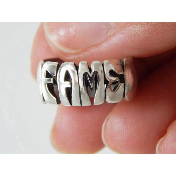 ELANZAA JEWELS personalized name ring, Hand-Carved Engraved Custom Minimalist Band Jewelry