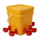 thumbnail image 3 of Bebedero automático para pollos con barril portátil de 12 l, equipo para aves de corral, cubo para ganso y pato, cuenco rojo integrado y tornillos negros., 3 of 14