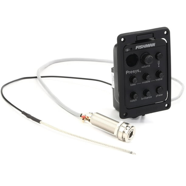 Sistema de pastillas para guitarra acústica Fishman Presys+ con afinador