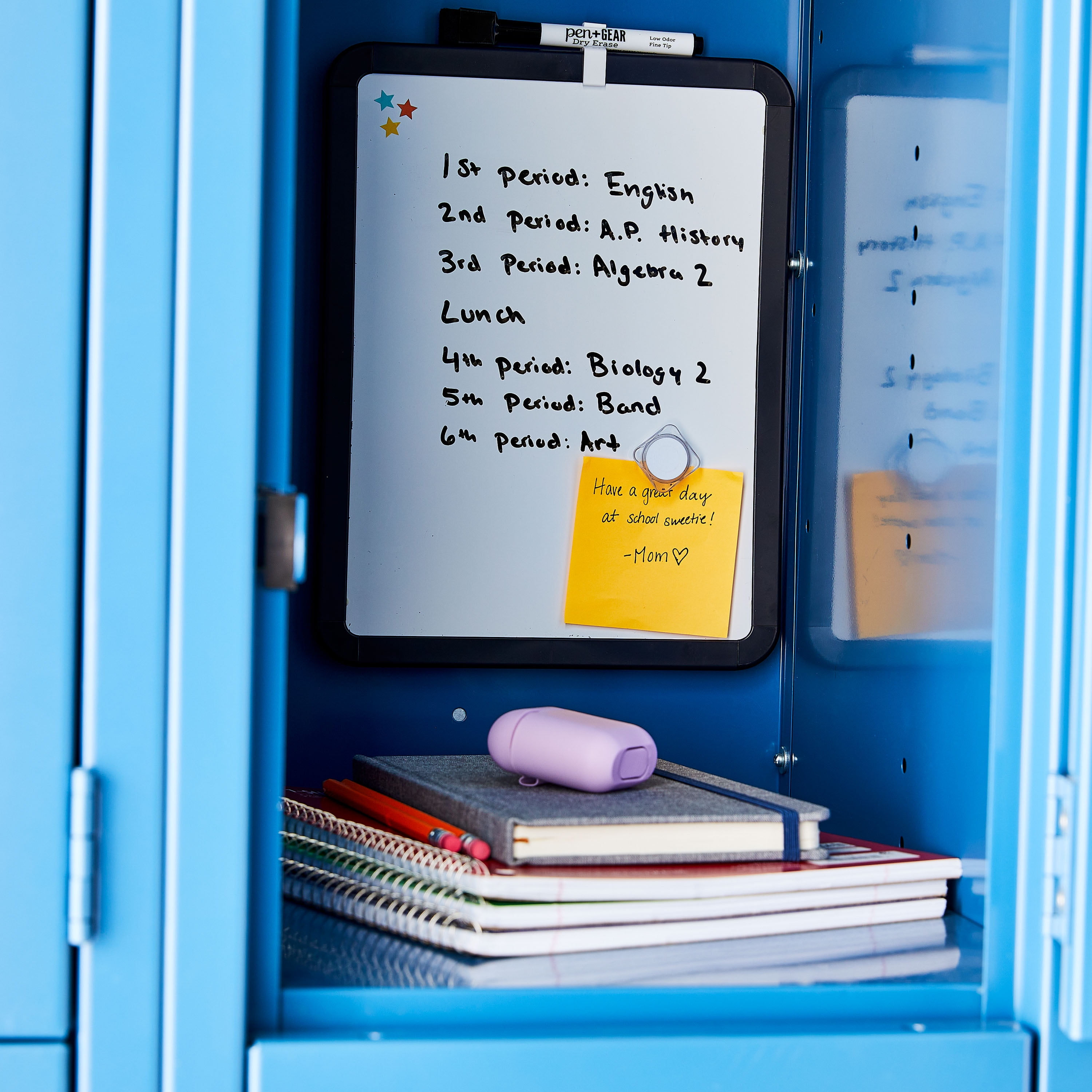 Pen+Gear Magnetic Dry Erase Whiteboard, 8.5" x 11", Rich Black, for School & Office