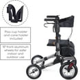 thumbnail image 6 of Tipo Petite All Terrain Modena Yellow - Rolling Walker with Pneumatic Tires for users up to 5'4", 6 of 6