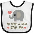 thumbnail image 3 of Inktastic My Nana and Papa Love Me Boys or Girls Baby Bib, 3 of 4