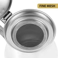 thumbnail image 5 of Stainless Steel Oil Pot Sauce Dispenser Kitchen Container Soy Bottle Bacon Grease with Strainer Convenient Metal, 5 of 6