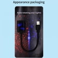thumbnail image 3 of LED Star Projector Lights Car Interior Modification Atmosphere Lamp Roof Romantic Atmosphere Starry Sky Lamp With Rotating Starry Sky Vehicle Projection Lamp, 3 of 11