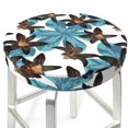thumbnail image 4 of Bar Stool Covers Round, Dark Brown Lilies Flowers Bar Stool Cushion Covers Seat Cushion With Elastic Bands, Chairs Covers For Kitchen Dining Room 12-14 Inch, 4 of 7