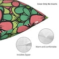 thumbnail image 5 of YFYANG Square Decorative Throw Pillow Case (Without Pillow Insert), Cartoon Floral Pattern Bedroom Sofa Car Cushion Cover, 24"x24", 5 of 9