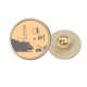 thumbnail image 1 of Dibujar tr. Broche de oro metálico circular, 1 of 3
