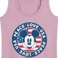 thumbnail image 3 of Disney - Americana - Mickey Peace Love Usa - Women's Racerback Tank Top, 3 of 5