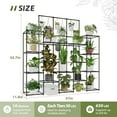 thumbnail image 2 of Metal Plant Stand Outdoor 63" Tall Plant Shelf for Plants 14-Tier Large Plant Sheves for Indoor Plants Living Room Heavy Duty Rack Garden Balcony Patio Hanging Planter, 2 of 13