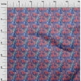 thumbnail image 3 of oneOone Georgette Viscose Medium Blue Fabric Abstracts Sewing Craft Projects Fabric Prints By Yard 42 Inch Wide, 3 of 5