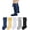 Assorted_1 5pk, variant on Baby Girls Knee High Socks Cotton Uniform Socks Tube Ruffled Stockings Newborn Infant Toddler (Pack of 3/5)