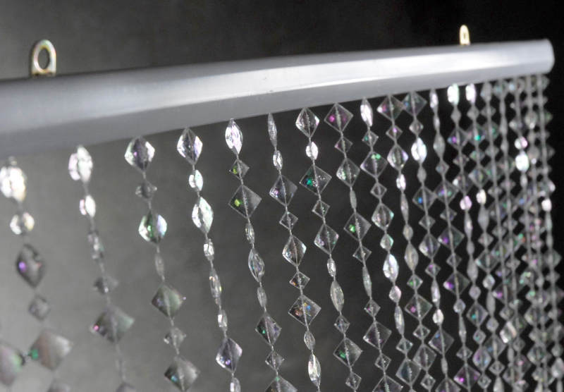 Iridescent Crystal Beaded Curtains 6ft Walmart Com