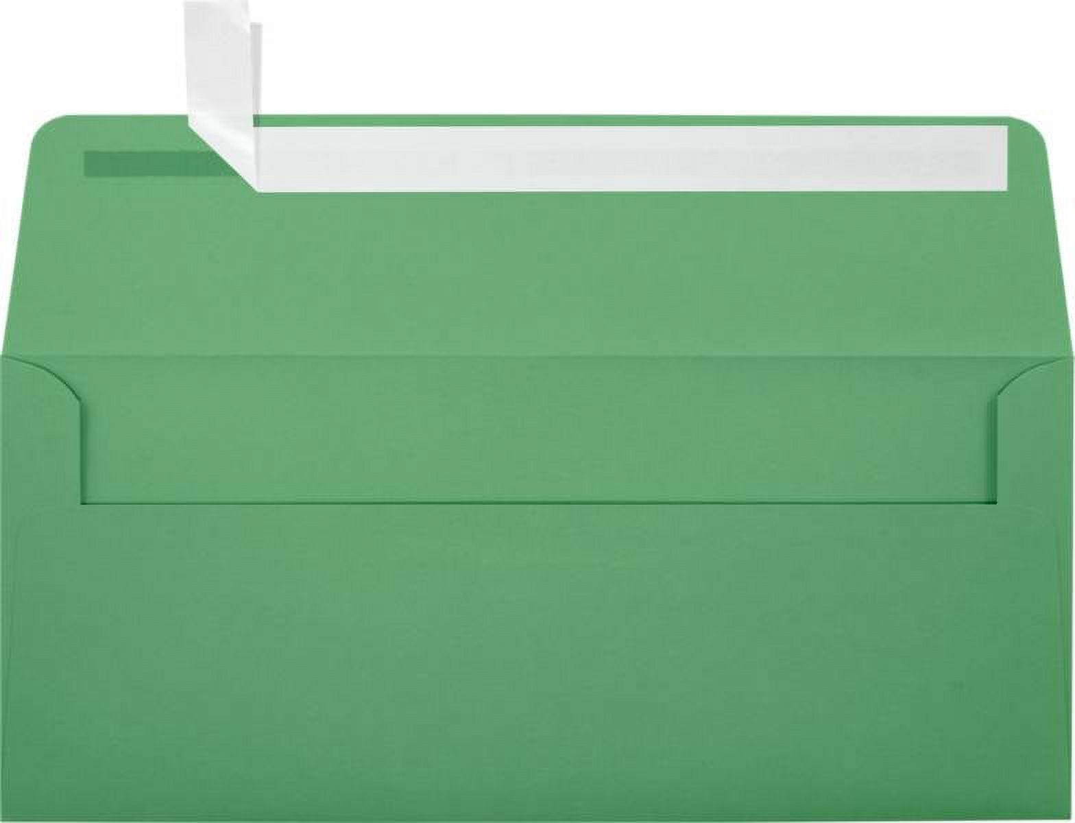 Luxpaper #10 Square Flap Envelope, 4 1/8 X 9 1/2, Holiday Green, 500/Pack