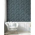 thumbnail image 5 of Ambesonne Nautical Blue Peel & Stick Wallpaper for Home, Marine Entangled, 13"x36", Dark Petrol Blue Ivory, 5 of 6
