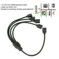 thumbnail image 4 of Divisor de cable argb, 1 a 4 hírra a hurbra 5 v 3 pines rgb cable de extensión divisor para chasis de computeradora enfriador de cpu y ventilador argb de 5 v, 4 of 7