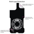 thumbnail image 4 of DistinctInk Custom SKIN / DECAL compatible with OtterBox Commuter for iPhone 11 Pro MAX (6.5" Screen) - White Fire Department Maltese Cross - Show Your Support for First Responders, 4 of 5