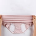 thumbnail image 6 of Wdfiry Panties for Women Period Underwear Plus Size High Waisted Solid Color Menstrual Leakproof Cotton Panties, 6 of 7