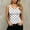 *White, variant on ClodeEU Women's V Neck Sleeveless Polka Dot Tank Top,Fitted Ribbed Knit Basic Slim Fit Camisole Army Green,Women's Plus L