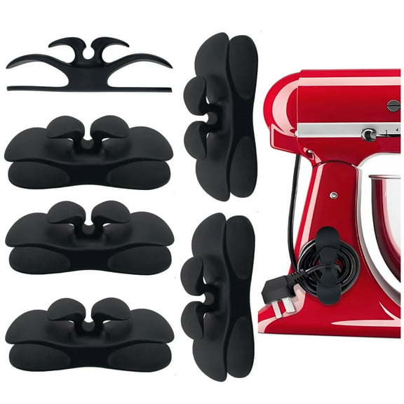 Cord Organizer for Appliances,6PCS Kitchen Appliance Cord Winder Cord Organizers,Cord Holder Cord Wrapper for Appliances Stick on Pressure Cooker,Coffee Maker,Mixer, Blender,Air Fryer