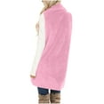thumbnail image 5 of Long Vest For Women Sevevn Womens Fuzzy Fleece Vest Warm Sleeveless Sherpa Jacket Winter Oversized Outerwear with Pockets, 5 of 7