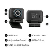 YOLOLIV YoloCam S3, 4K Streaming Webcam, 1/1.3 Sensor, PDAF Autofocus, Uncompressed 4K, 4X Zoom, for Mac/PC